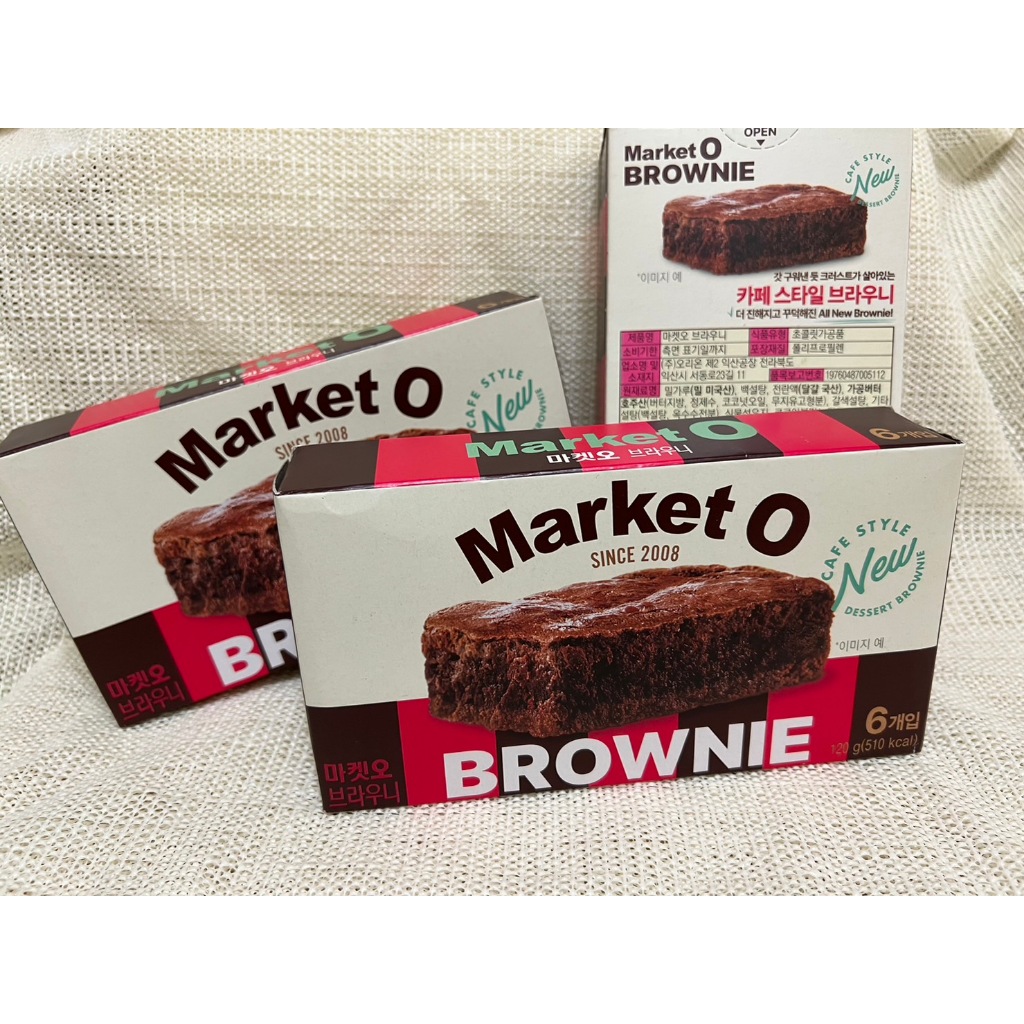 💥💥現貨💥💥優惠拼評價📝 韓國  ORION 好麗友 Market O 巧克力布朗尼蛋糕 120g/盒