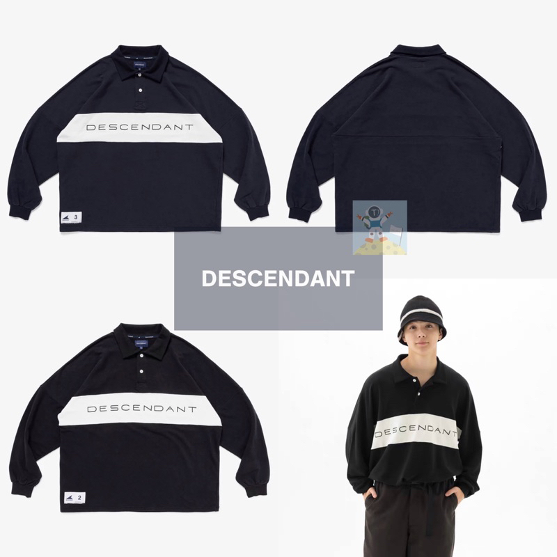 DESCENDANT 23AW BUOY SINGLE POLO LS 長袖T恤 POLO衫