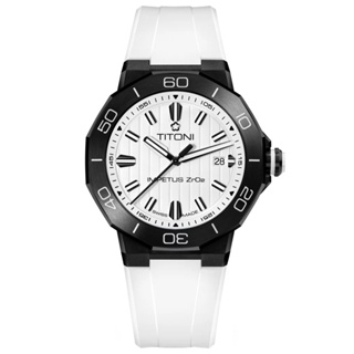 TITONI 梅花錶 動力系列 CeramTech 高科技陶瓷 潛水機械腕錶 (83765B-WW-712)