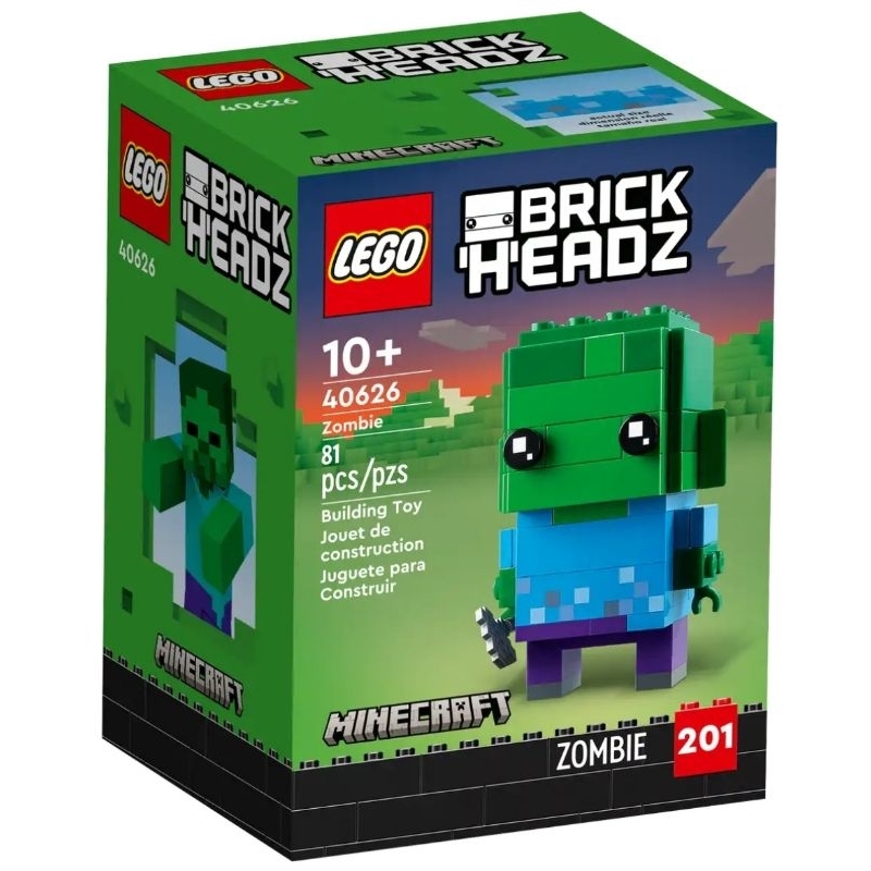 【ToyDreams】LEGO樂高 BrickHeadz 40626 麥塊 殭屍 Minecraft Zombie