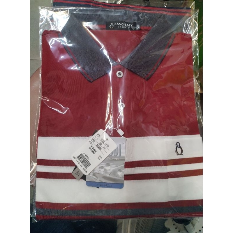 50XL《Per GIBO》紅螞蟻 POLO衫 長袖休閒服飾（有口袋） 台灣製造 企鵝男長袖POLO衫