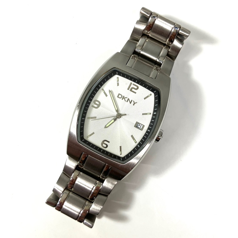 【桃園春日店】DKNY 手錶 不鏽鋼錶帶 附外盒 說明書 有使用痕跡 Silver Color 中古 二手 寶