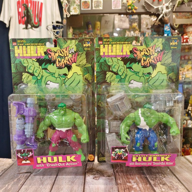 ⭐喔啦玩具店⭐TOYBIZ 浩克 HULK 吊卡 1997年 老玩具 動畫版 玩具公仔 KIDS 無敵浩克 復仇者聯盟