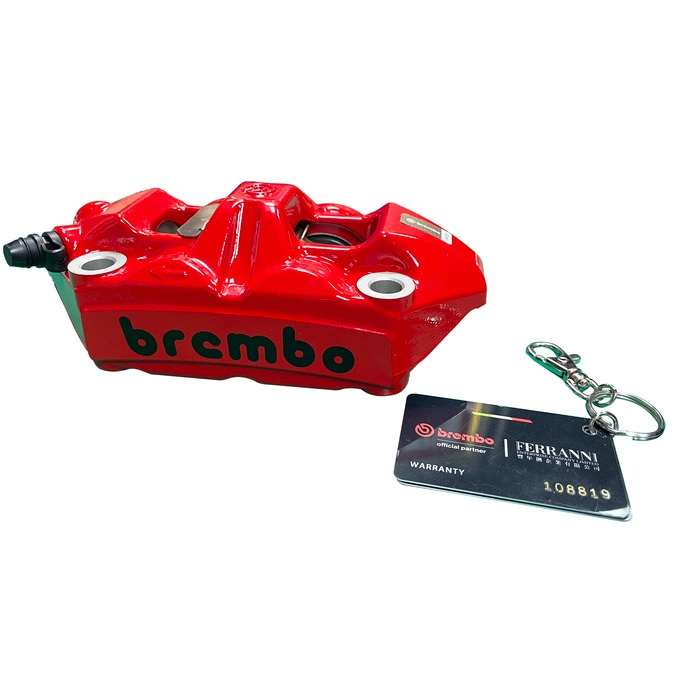 &lt;上雅安全帽&gt;BREMBO M4 高性能鑄造一體對向四活塞輻射卡鉗 1098 100mm 紅 豐年俐 公司貨