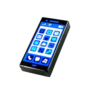 LEGO 樂高 黑色 手機 全新品, Tile 1x2 印刷 平滑磚 電話 相機 智慧型手機 行動電話 手持物