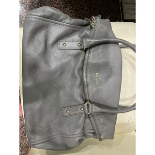 kate spade 灰色牛皮包包
