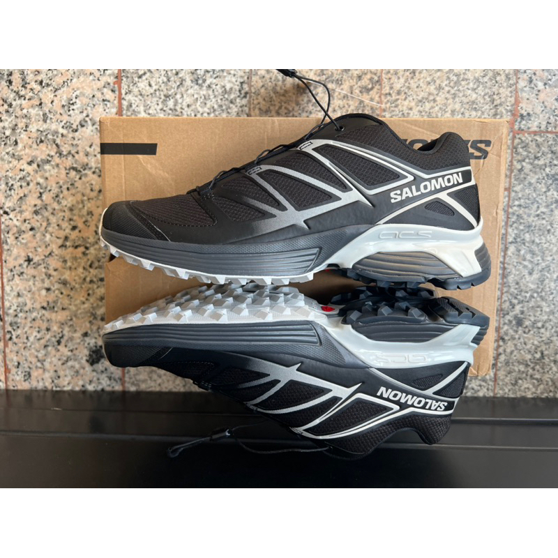 全新 salomon xt-pathway trainers 黑白配色 越野慢跑鞋 UK:9.5 現況如圖