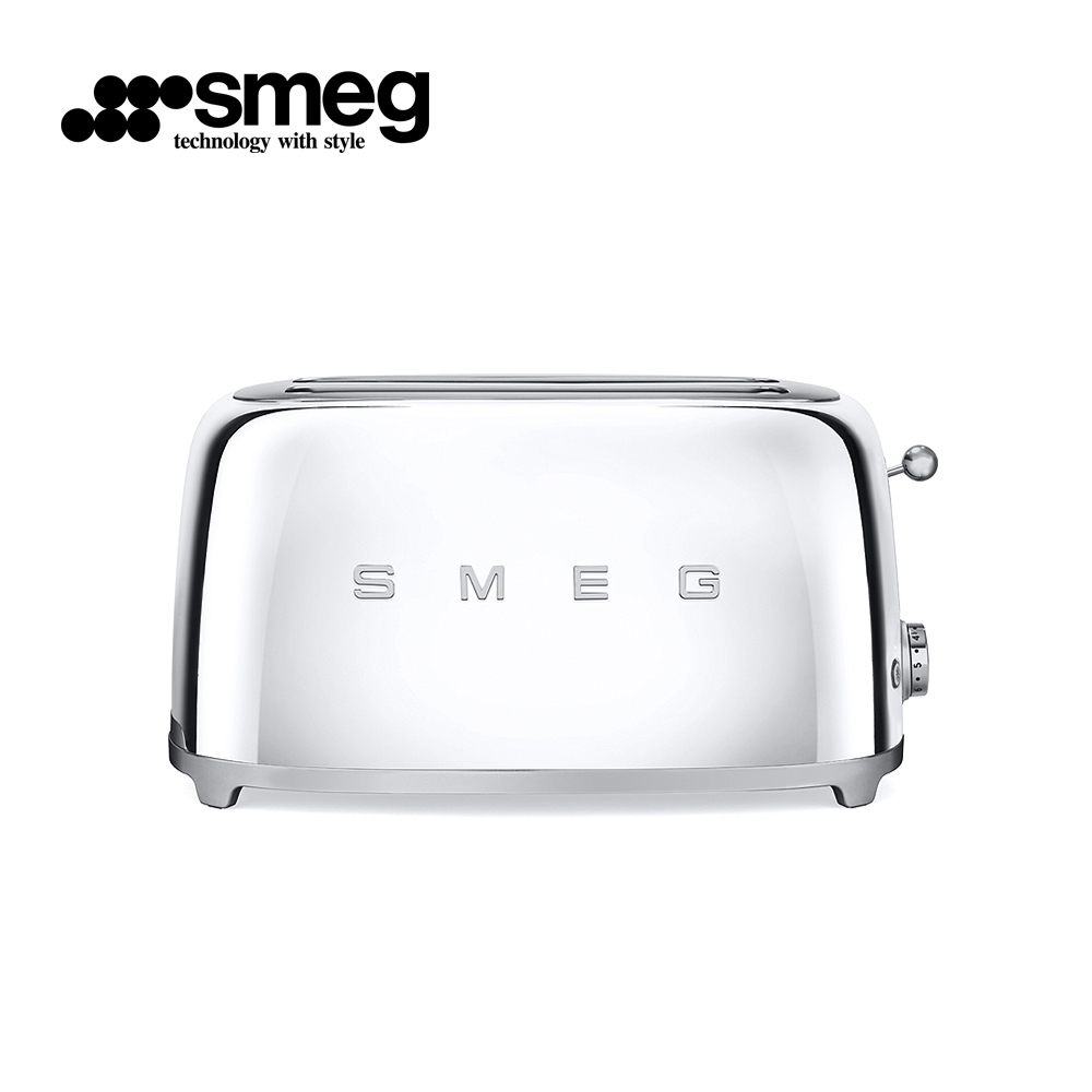 【SMEG】義大利4片式烤麵包機-閃亮銀