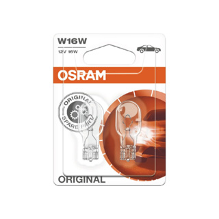 OSRAM歐司朗 ORIGINAL 921 炸彈燈泡 W16W 12V 16W(2入)【真便宜