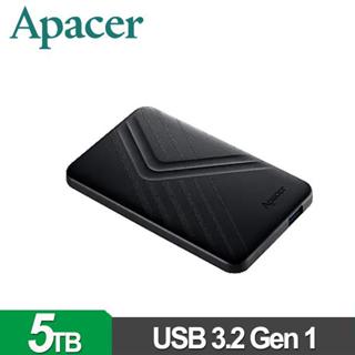 Apacer宇瞻AC236 5TB 2.5吋 行動硬碟-時尚黑