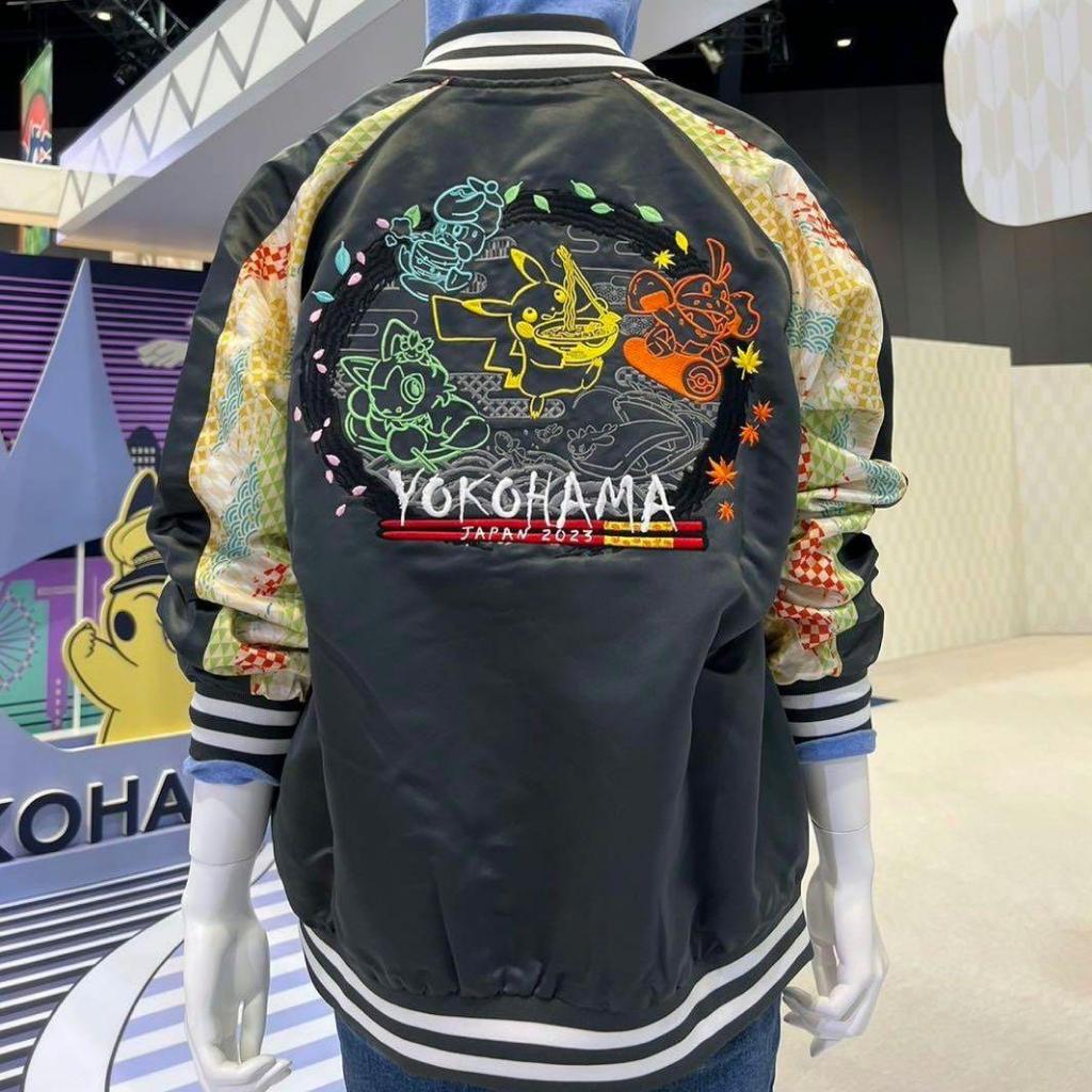 【全新】PTCG 日版寶可夢 2023 WCS 橫濱世界賽 限量M號刺繡橫須賀外套  僅剩一件