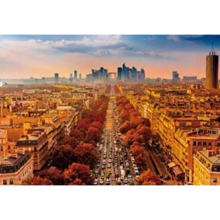日本進口迷你拼圖1000片 法國🇫🇷 眺望巴黎香榭麗舍大街