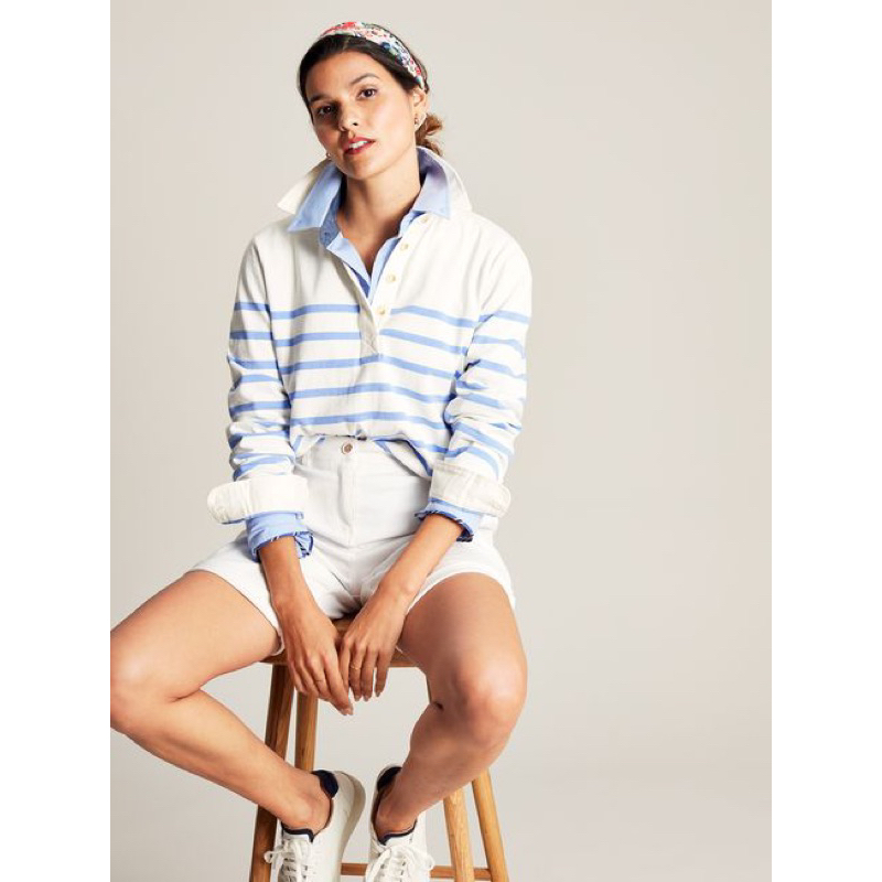 Miolla 英國品牌Joules藍色/粉色休閒款棉質可立領Polo衫