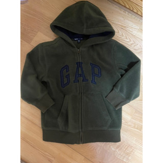 近全新 Gap kids 刷毛外套 正品 xs 4y 5y 保暖 連帽外套 幼童logo連𢃼外套