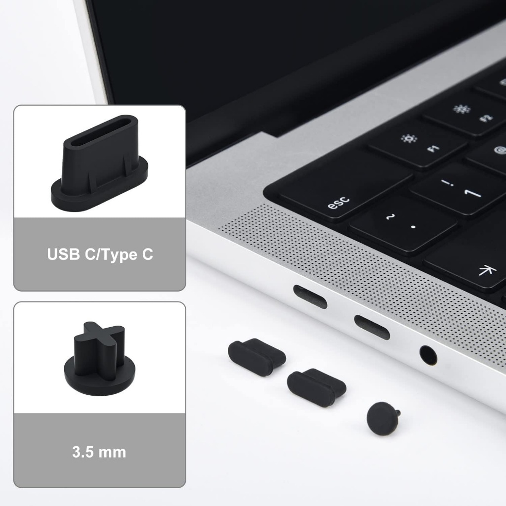 【24H出貨】筆記型電腦防塵塞 筆電防塵蓋 USB Type-A/HDMI/DP/Type-C/RJ45 矽膠防塵塞