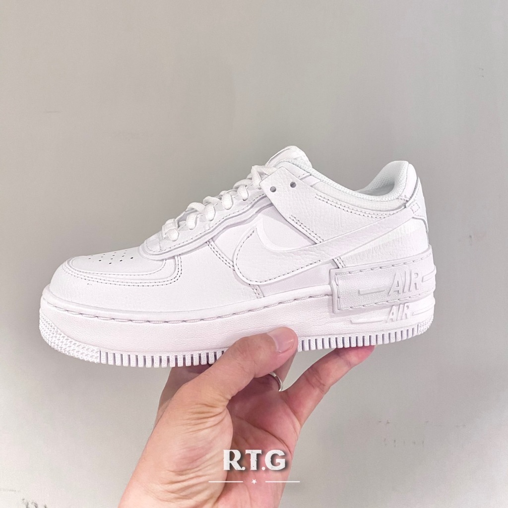 【RTG】NIKE W AIR FORCE 1 SHADOW 全白 小白鞋 解構 影子 女鞋 CI0919-100