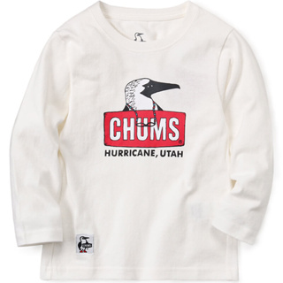 CHUMS Old Booby Face Brushed L/S T-Shirt 童 長袖T恤 白色CH21128
