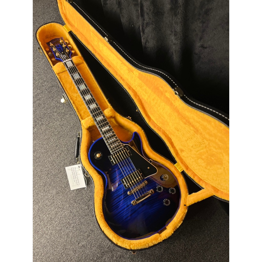 名人樂器｜新貨Gibson Custom Shop Les Paul Custom Figured Blue Widow