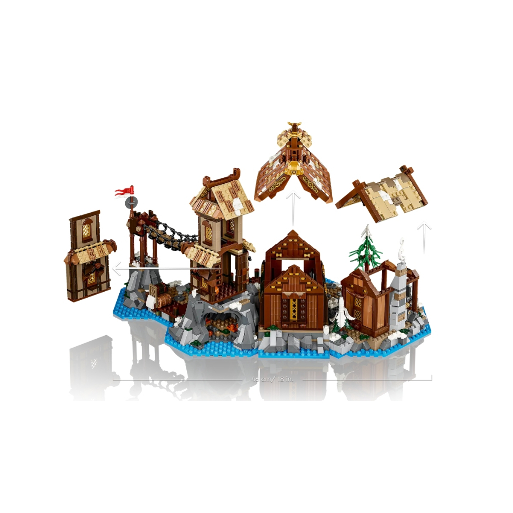 樂高 LEGO 21343 維京村莊 拆賣 場景 不含人偶