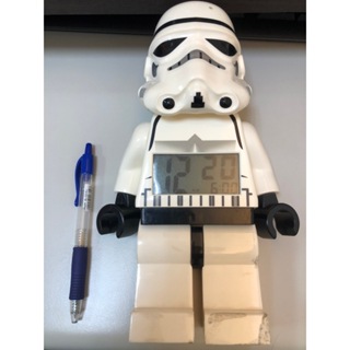 (有缺損、功能正常) 星際大戰 鬧鐘 樂高 LEGO 人偶鬧鐘 star wars 白兵 電子時鐘
