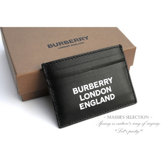REPL) BURBERRY 黑色LOGO卡夾 經典LOGO 皮革 證件套 卡夾 證件夾 卡片夾 黑色 皮夾 LX