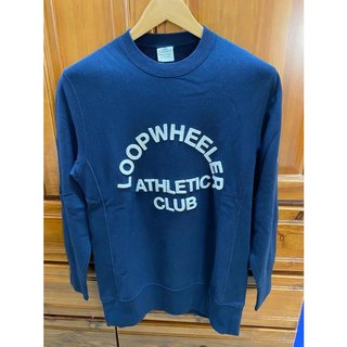 LOOPWHEELER 藍色 棉T 大學棉T MADE IN JAPAN日本製 ATHLETIC CLUB