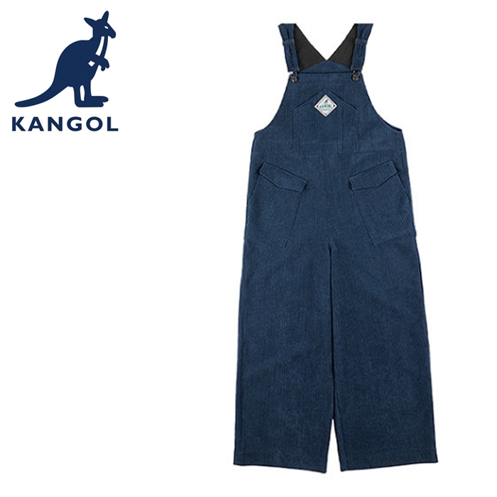 KANGOL 英國袋鼠 秋冬 吊帶褲 63521571 女款 燈芯絨 深藍 咖啡