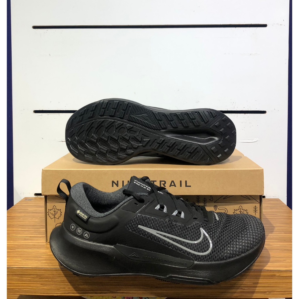 【清大億鴻】Nike Juniper Trail 2 GORE-TEX 男款防水越野跑步鞋 黑色FB2067-001