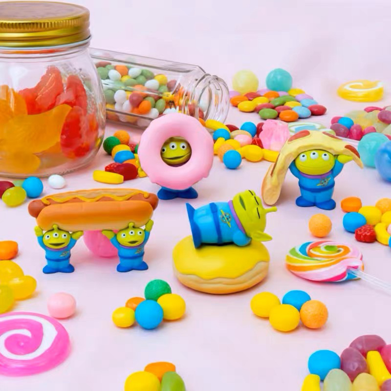 三眼怪公仔 甜甜圈🍩 熱狗🌭️ 披薩🍕 可愛食物擺設 玩具總動員Toy Story 皮克斯 迪士尼 玩具收藏 療癒 禮物