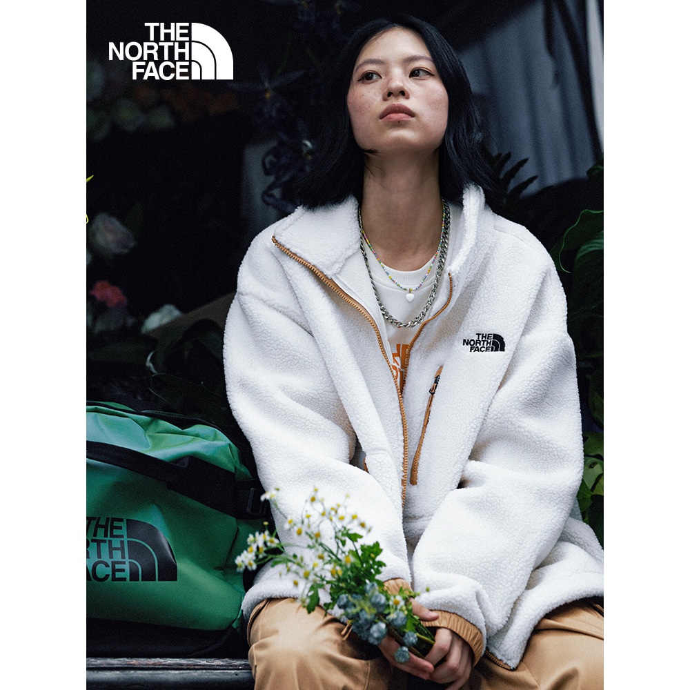 The North Face W X-FLEECE HIGH PILE JACKET - AP 女刷毛外套-白-NF0A