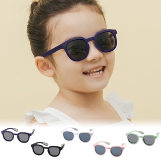 ALEGANT輕柔時尚兒童專用防滑輕量彈性太陽眼鏡│UV400偏光墨鏡