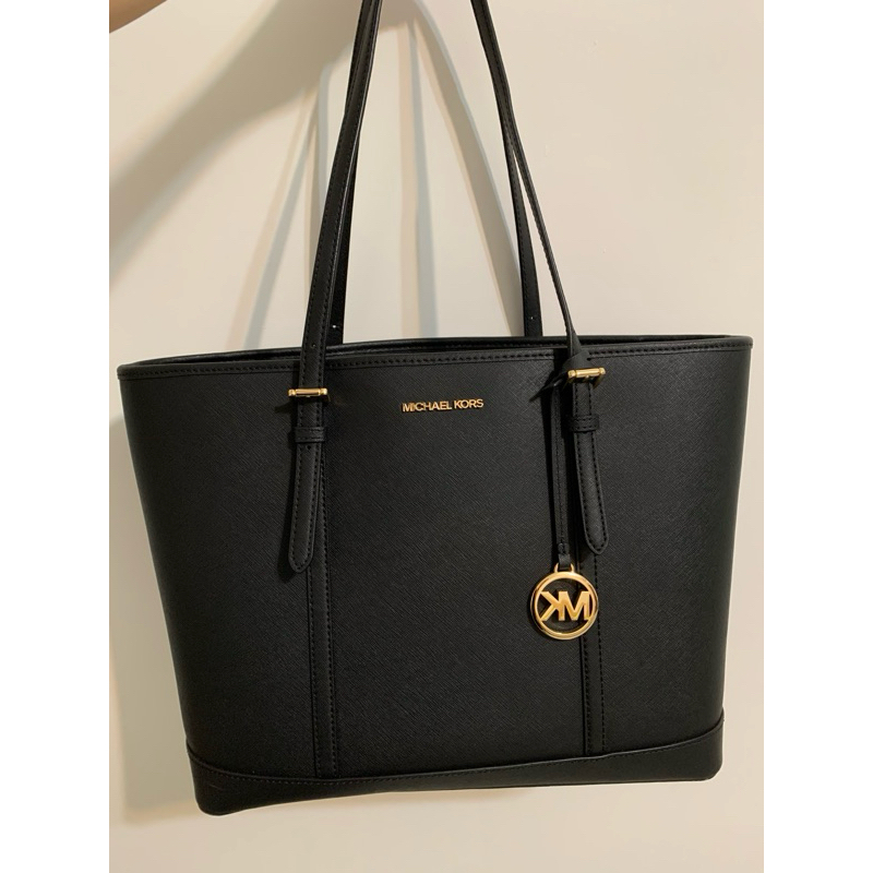 Michael Kors MK女生托特包 大款 JET SET 滿版防刮材質 女款 肩背包