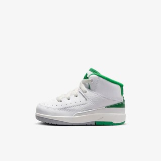 NIKE JORDAN 2 RETRO 籃球鞋 運動鞋 小童 嬰幼 童鞋 白綠-DQ8563103