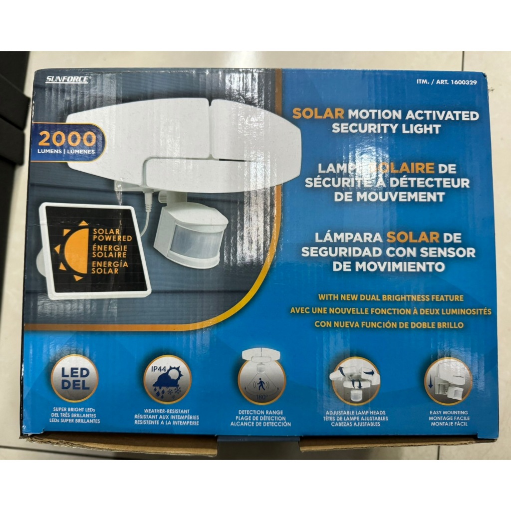 SUNFORCE LED 戶外太陽能感應燈/照明燈-展示品(請確認是否有貨在下標)