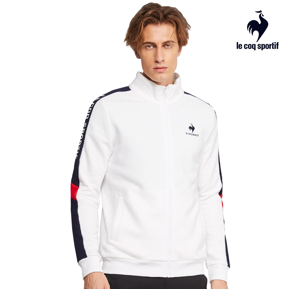 【LE COQ SPORTIF 法國公雞】法式經典立領外套-男款-白色-LWS61862