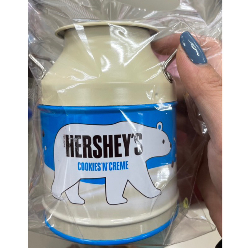 現貨 特價🉐️Hershey’s 好時 巧酥可可牛奶罐 裡面有巧克力🍫淨重：104公克 存錢筒罐 好時巧克力 可可牛奶