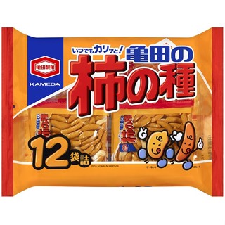 +爆買日本+ 龜田米果 龜田柿種米果 12袋入 360g 龜田柿之種 下酒點心 柿之種 花生 KAMEDA