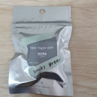 KING JIM TEPRA LITE熱感式標籤薄膜自黏膠帶／11mm煙燻綠