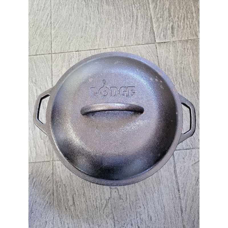 美國 Lodge  Dutch Oven 5Qt 10-1/4吋 鑄鐵鍋 荷蘭鍋