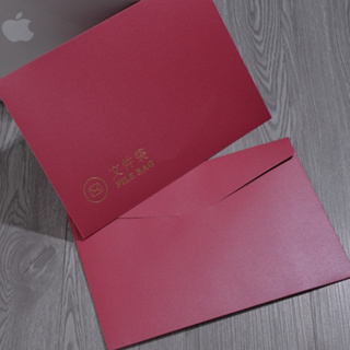客制化 文件袋 大信封a4創意9號 牛皮紙紅色文件袋定製logo西式超高檔合同慰問金