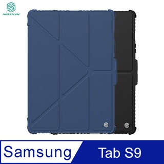 NILLKIN SAMSUNG Tab S9 悍甲 Pro 皮套(多角度摺疊款) 增加鏡頭滑蓋設計