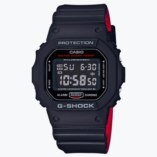 【G-SHOCK】DW-5600系列 經典錶款軍事紅電子錶 DW-5600HR-1D 現代鐘錶