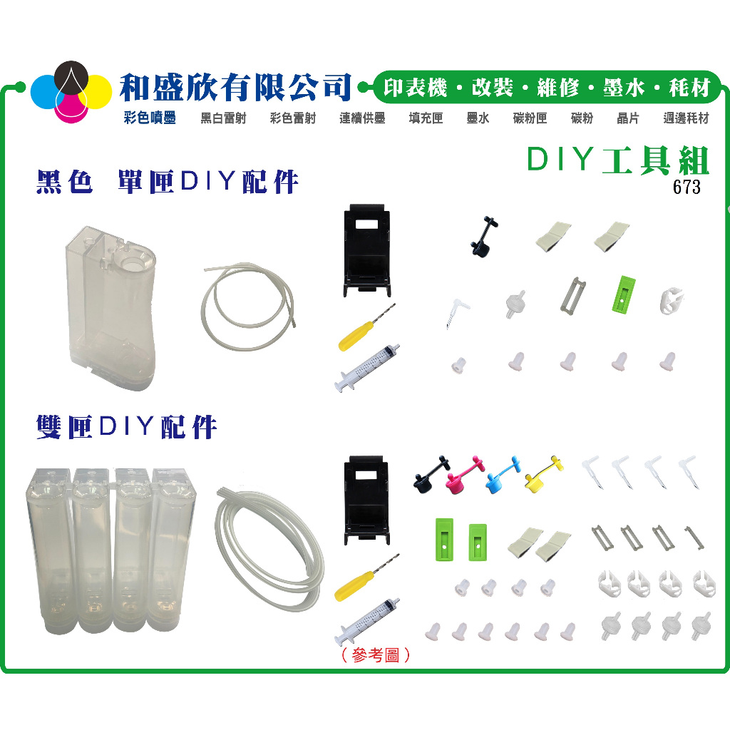 【Pro Ink 連續供墨】DIY - HP 67 - 6020 6420 改裝 DIY工具組包 / 促銷中