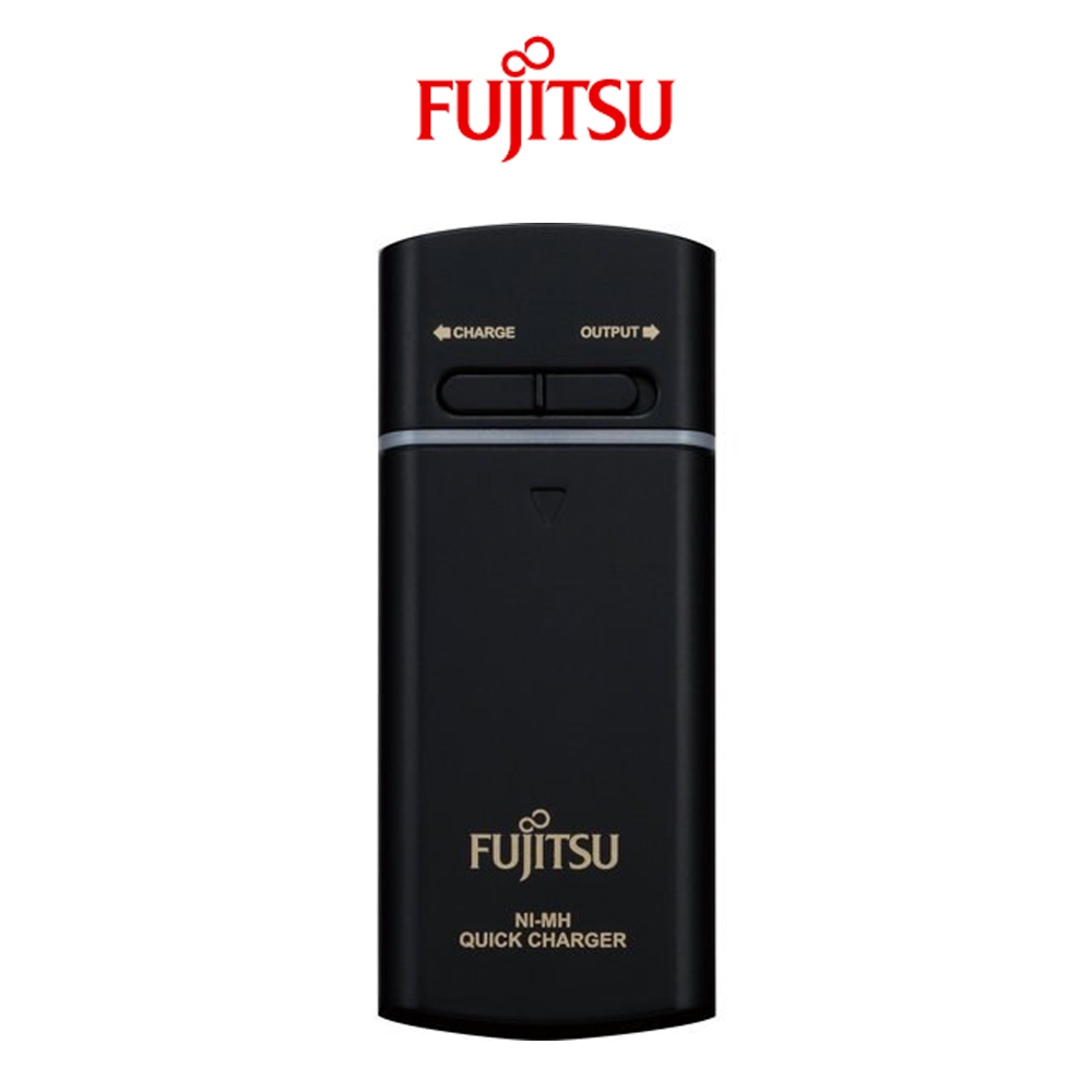 FUJITSU 富士通 USB充電器 FSC321FX-B 黑色 (含2P充電電池)