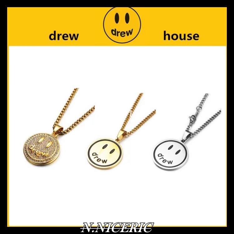 【NICE歐美日韓代購】Drew House Mascot Gold  鍍金色笑臉 掛墜 項鍊