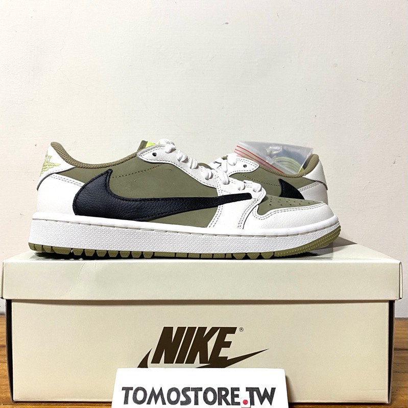 【ToMo】TRAVIS SCOTT  AIR JORDAN 1 LOW  GOLF  高爾夫倒鉤 FZ3124-200