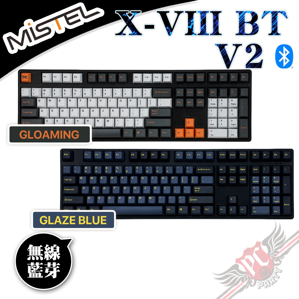 密斯特 MISTEL XVIII-BT X8 V2 108鍵 熱插拔 無線雙模電競機械式鍵盤 PC PARTY