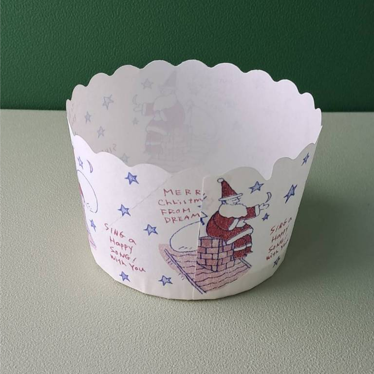 聖誕節 杯子蛋糕紙模  馬芬烘烤紙杯 白底