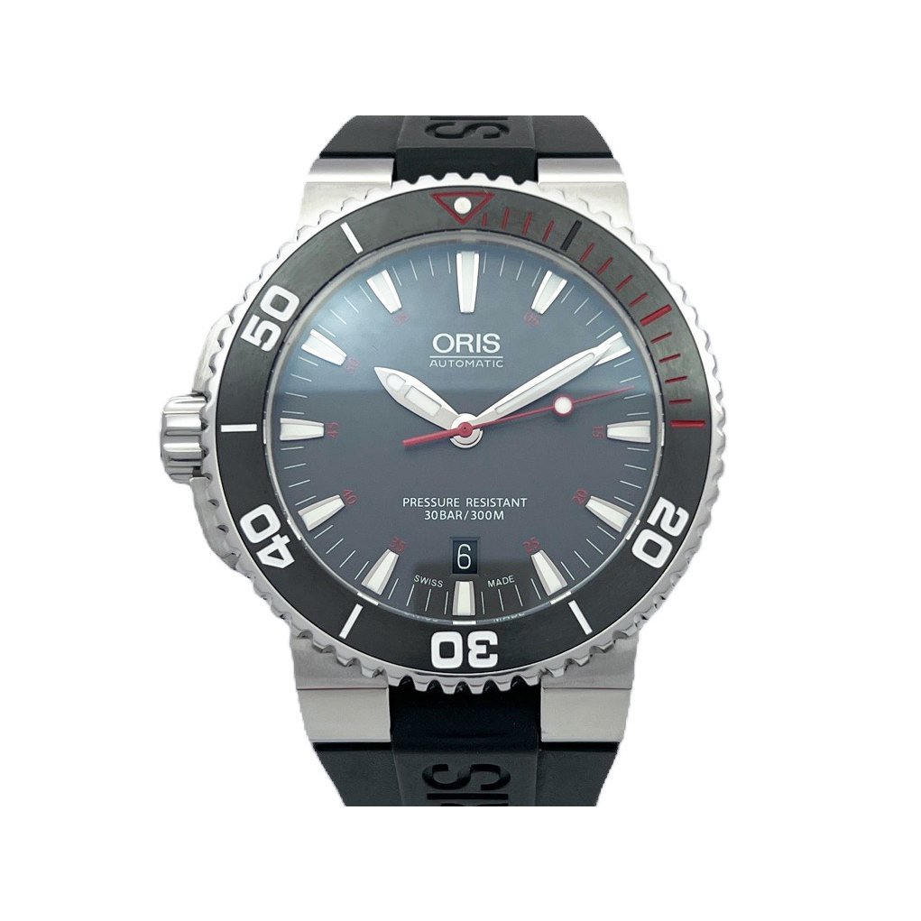 【JDPS 御典品 / 名錶專賣】ORIS豪立時錶 Aquis系列 左冠 附2014年保卡 自動 編號C39887