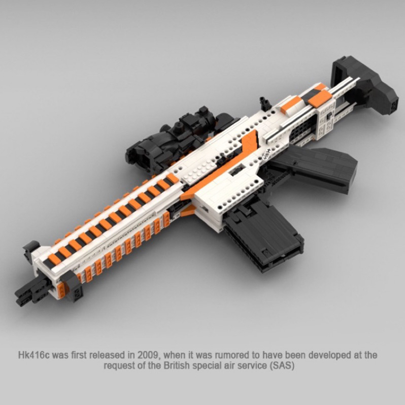 🪐拼裝積木槍 1000+pcs/ HK416 可發射 csgo二西莫夫 玩具 成年高難度 Lego 樂高 apex